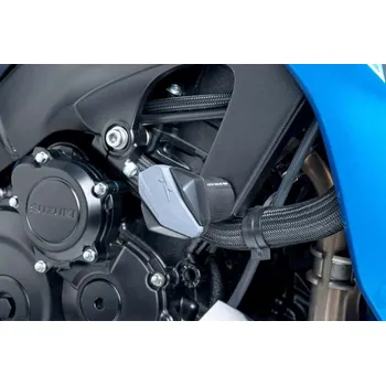 Pádové protektory rámu PUIG R12 7721N černý s šedou gumou SUZUKI GSX-S 1000 2015-2019