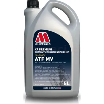Auto-moto MILLERS OILS XF PREMIUM ATF MV - minerální olej pro automatické převodovky a serva řízení 5 l 83795