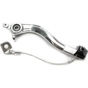 Brzdový pedál MOTION STUFF 83P-0881002 silver body, black steel fixed tip Pevný hrot z oceli KTM SX 150 2016-2016