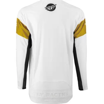 Moto dres dres EVOLUTION DST. FLY RACING - USA 2023 (bílá/zlatá/černá) (Velikost: S) 376-124