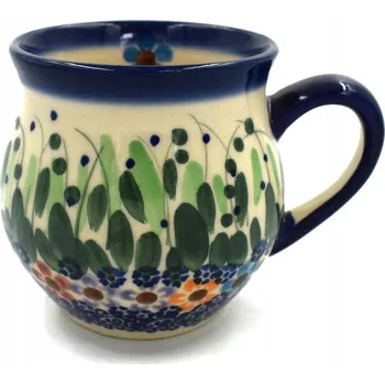 KERAMICKÝ HRNEK 220ML KERAMIKA STYL Bolesławiec CAPPUCCINO