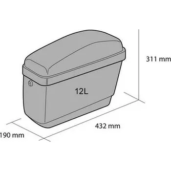 Zavazadlo na motocykl Boční kufry CUSTOMACCES EASY AMZ004N černý pár, s univerzální KF montáží KAWASAKI EN 450 1985-1989