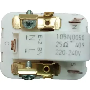 Příslušenství pro lednici  Rozběhové relé kompresoru Danfoss 103N0050 pro ledničky Gorenje - PTC startovací relé 220-240V, originální náhradní díl 133.0335.720 pro bezproblémový chod chladniček