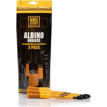 Auto-moto Work Stuff Brush Albino Orange 3-pack sada jemných detailingových štětců
