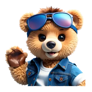 Nažehlovací obrázek - medvěd frajer (dva rozměry), Velikost: Malý