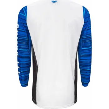 Moto dres dres KINETIC WAWE, FLY RACING - USA 2022 (bílá/modrá , vel. M) (Velikost: M) 375-523