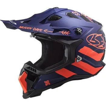 Helma na motorku LS2 MX700 SUBVERTER CARGO MATT BLUE FLUO (Velikost: 2XL) 407002323-MASTER