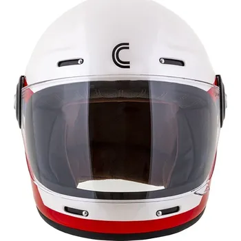 Helma na motorku přilba Fibre OPG, CASSIDA (bílá/modrá/červená) (Velikost: XS) 2H714561