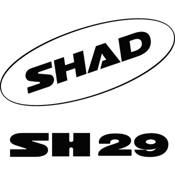 Zavazadlo na motocykl Samolepky SHAD D1B291ETR bílá pro SH29 PIAGGIO/VESPA X10 125 2012-2016