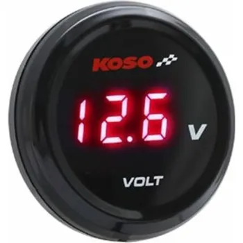 Zrcátko pro motocykl KOSO i-GEAR Voltmetr Modrý displej BA067B00