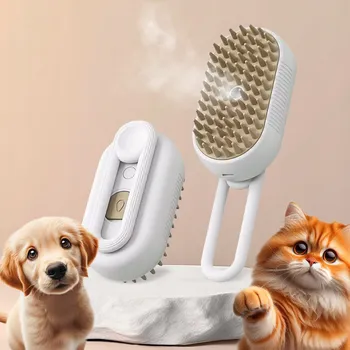 Kosmetika pro psa PARNÍ KARTÁČ PRO ZVÍŘATA PSA KOČKU ELEKTRICKÝ PRO PÉČI O SRST