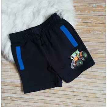 DĚTSKÉ KRAŤASY S TRAKTOREM PRO KLUKY Barva: Tmavě modrá, Velikost: 98