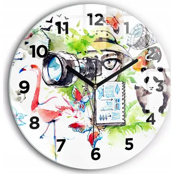 Hodiny Nástěnné hodiny Wallfluent zelené 60 cm