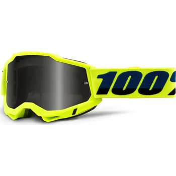 Motocyklové brýle ACCURI 2, 100% Sand brýle žluté, kouřové plexi 50222-102-04