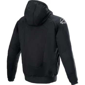 Moto bunda bunda CHROME IGNITION HOODIE, ALPINESTARS (černá/žlutá fluo/šedá/bílá) 2025 (Velikost: S) 2H562596