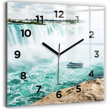 Hodiny Nástěnné hodiny Wallfluent bílé 30 cm