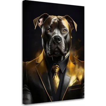 Obraz Obraz na plátně, Pes Zvířata v obleku 40x60