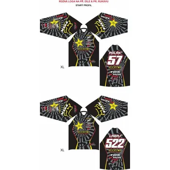 Moto dres Dres na zakázku Motokros, Enduro, MTB, BMX, DH, 17 2H1118093