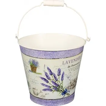 Kbelík LAVENDER DE PROVENCE plechový d13x14cm