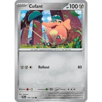 Volný čas Pokémon JTG 109/159 Cufant - Journey Together Stav: Near Mint, Verze: NORMAL