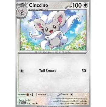 Volný čas Pokémon JTG 126/159 Cinccino - Journey Together Stav: Near Mint, Verze: NORMAL