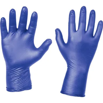Moto rukavice Rukavice nitrilové jednorázové, tenké modré (100 ks) (Velikost: L) 2H134187