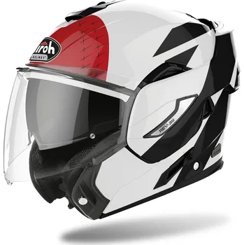 Helma na motorku přilba REV 19 Leaden, AIROH (lesklá červená, vel. M) 2024 (Velikost: XS) RE19L55