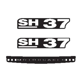Zavazadlo na motocykl Samolepky SHAD D1B371ETR pro SH37 D1B371ETR