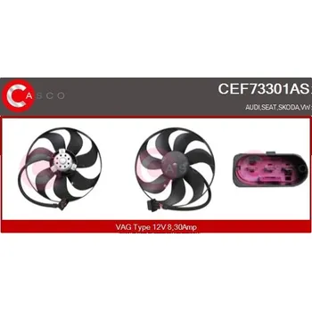 Chladič motoru Větrák, chlazení motoru CASCO CEF73301AS