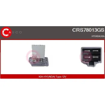 Odpor, vnitřní tlakový ventilátor CASCO CRS78013GS