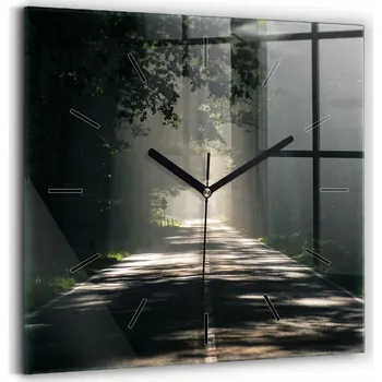 Hodiny Nástěnné hodiny Wallfluent černé 30 cm