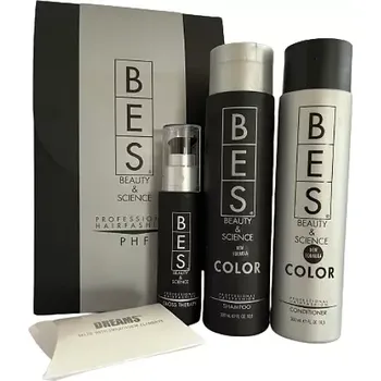 Kosmetická sada Dárková sada Bes Color šampon, balzám a Gloss Therapy | Péče o barvené vlasy s leskem a výživou – Lvhair.cz
