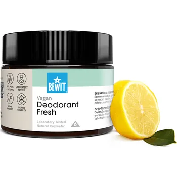 BEWIT Přírodní deodorant Fresh (Tuhý krémový deodorant s CTEO® esenciálními oleji BEWIT Natural Fresh Citrus Deodorant)