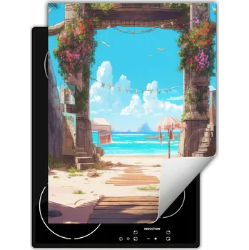 Obraz Ochranná podložka na indukční varnou desku dekorativní, rolovací do kuchyně, potisk 40x52 cm wm0276