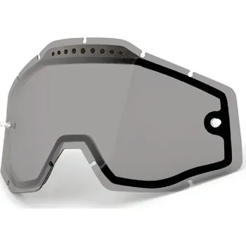 Motocyklové brýle plexi Dual Racecraft/Accuri/Strata, 100% (kouřové Vented, Anti-fog) 51006-007-02