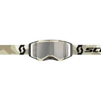 Motocyklové brýle brýle PROSPECT CH camo/černá, SCOTT - USA, (plexi stříbrné chrom) 272821-7431269