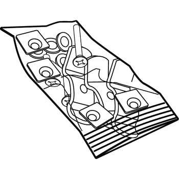 Motodoplněk Montážní sada plotny SHAD D1BABOR pro SH33/SH29/SH26 PIAGGIO/VESPA X10 350 2012-2016