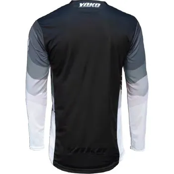 Moto dres Motokrosový dres YOKO TWO černo/bílo/šedé XXXL 66-226604-XXXL