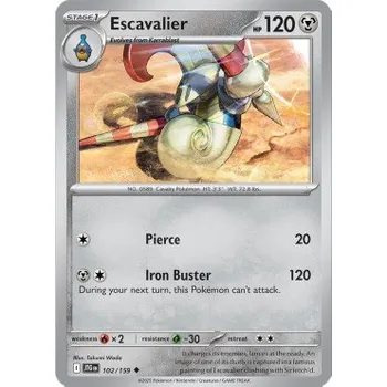 Volný čas Pokémon JTG 102/159 Escavalier - Journey Together Stav: Near Mint, Verze: NORMAL