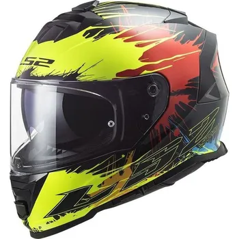 Helma na motorku LS2 FF800 STORM DROP BLACK YELLOW RED (Velikost: L) 108003154-MASTER