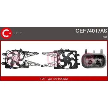 Chladič motoru Elektromotor, větrák chladiče CASCO CEF74017AS