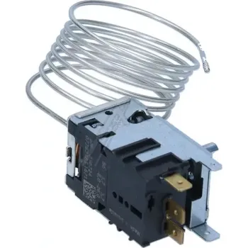 Příslušenství pro lednici ️ Gorenje Termostat 336724 pro chladničky Mora - originální regulátor teploty s 1300 mm kapilárou a 6,3 mm AMP připojením