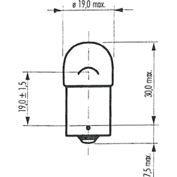 Elektroinstalace pro motocykl Žárovka RMS FLOSSER 246510656 bílá 6V 10W ba15s 246510656