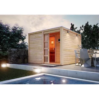 Sauna finská sauna KARIBU CUBEN s předsíní LG1932