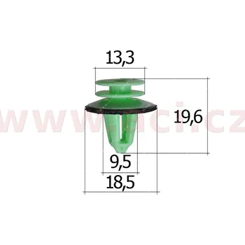 plastová příchytka (sada 10 ks) 55180T