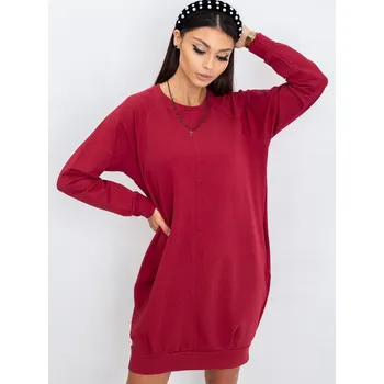 Dámské šaty Dámské červené šaty RV-TU-5184.93P-burgundy Velikost: S/M