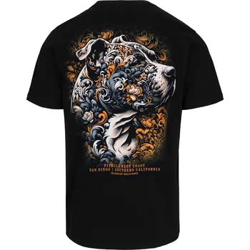 Pánské tričko PitBull West Coast - pánské triko TATTOO černé L