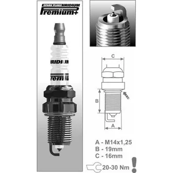 Elektroinstalace pro motocykl zapalovací svíčka P7 řada Premium Iridium+, BRISK - Česká Republika HONDA TRX 650 Rincon 2004-2005