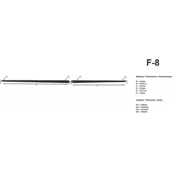 Lišta karosérie Lišty dveří Fiat Punto II 1999 2011 5 dveří