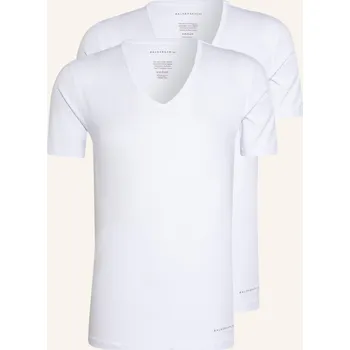 Baldessarini Trička S Výstřihem Do V, 2 Kusy V Balení, bílá